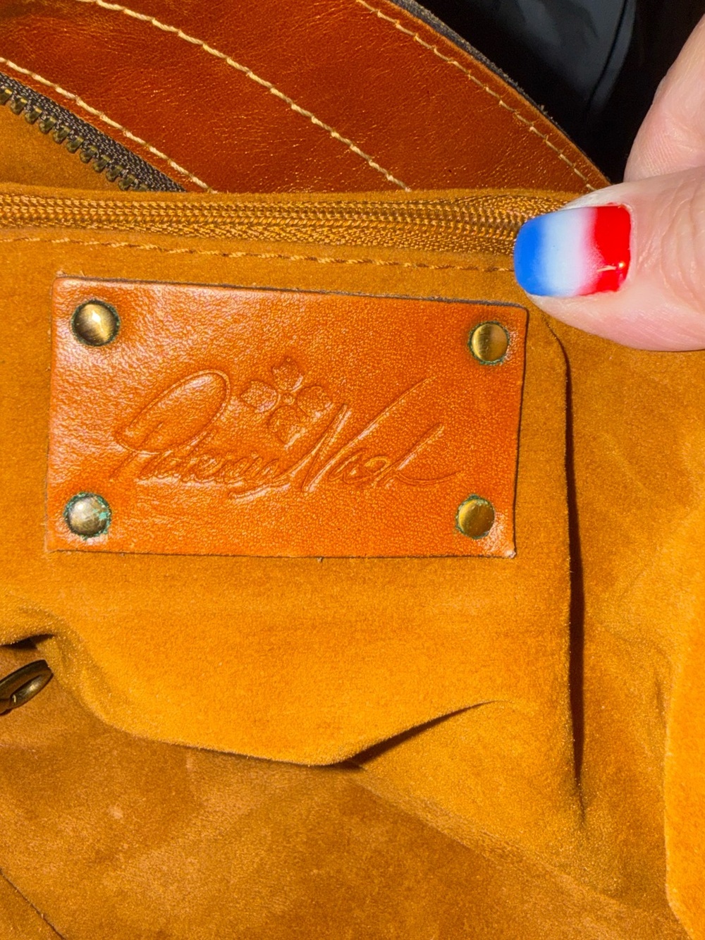 Patricia Nash Tote, Wallet And Dusty. Hand Painted, Italian Leather EUC - Picture 7 of 10